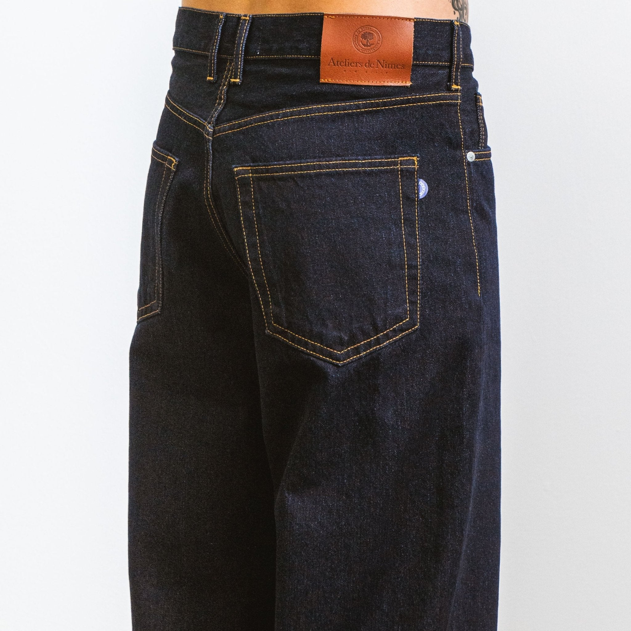 Jeans DN.09_ Coupe Baggy Blue Un Lavage - Ateliers de Nîmes