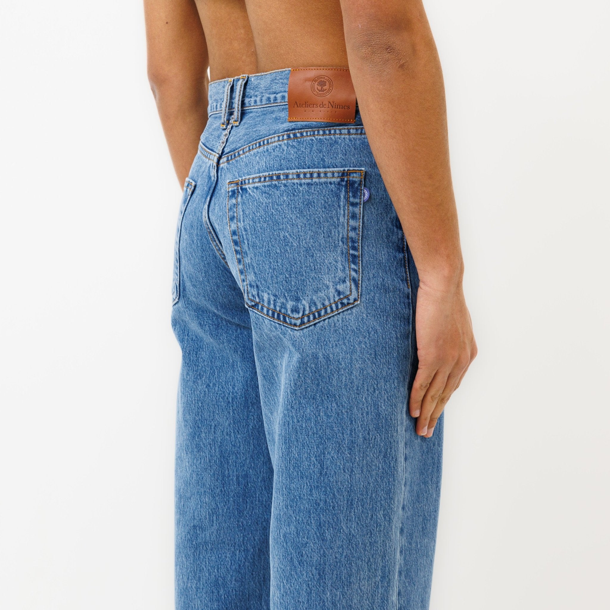 Jeans DN.10 Coupe Ample Bleu 3 Ans - Ateliers de Nîmes