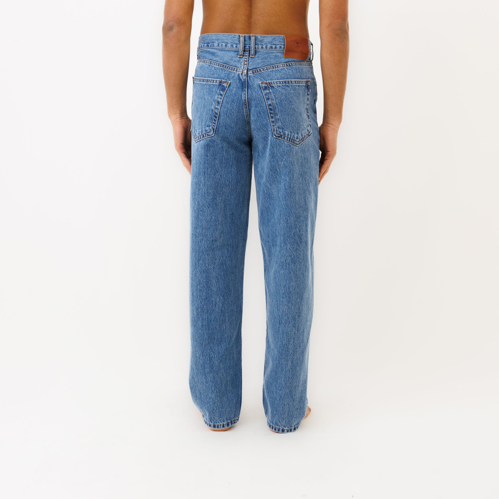 Jeans DN.10 Coupe Ample Bleu 3 Ans - Ateliers de Nîmes