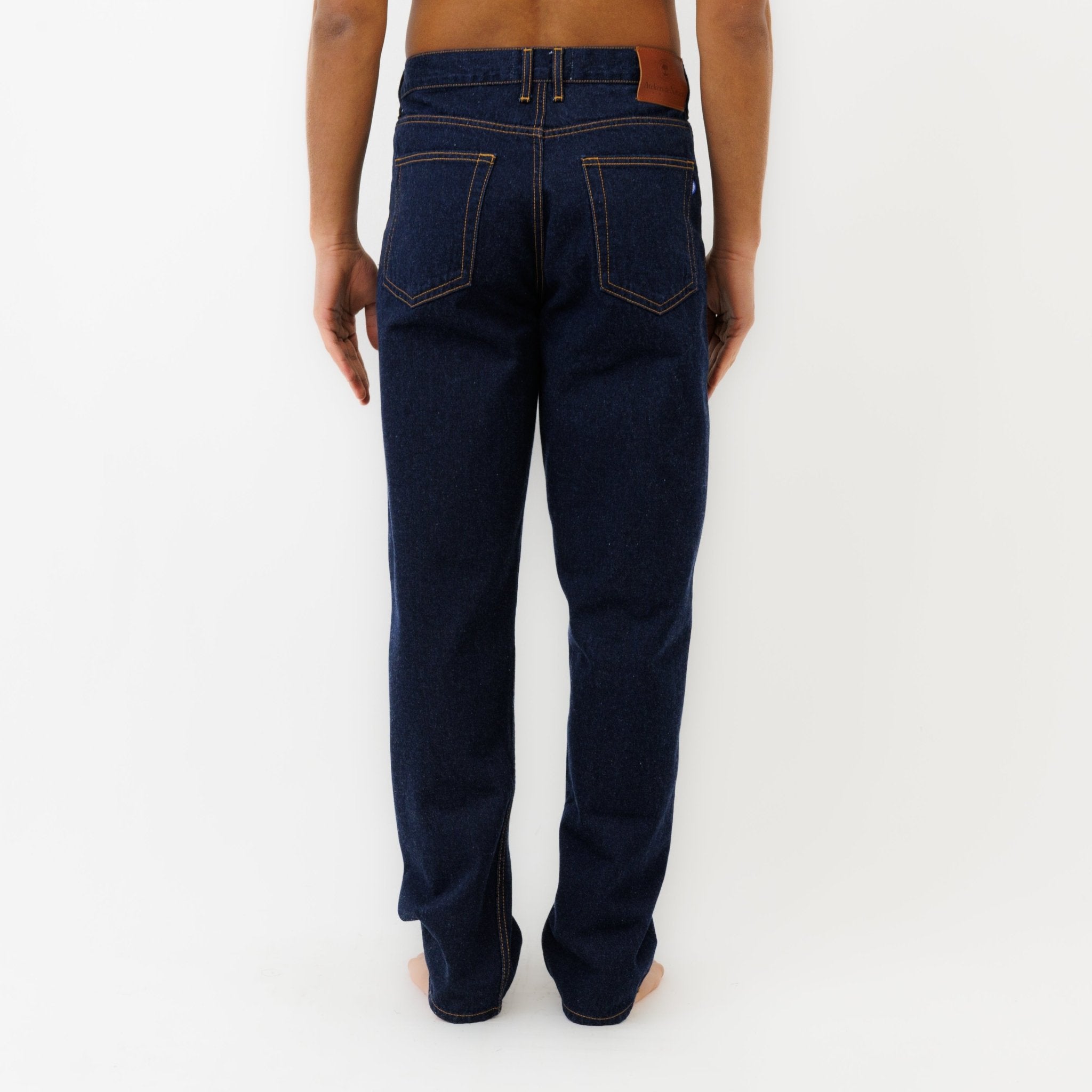 Jeans DN.10 Coupe Ample Bleu Un Lavage - Ateliers de Nîmes