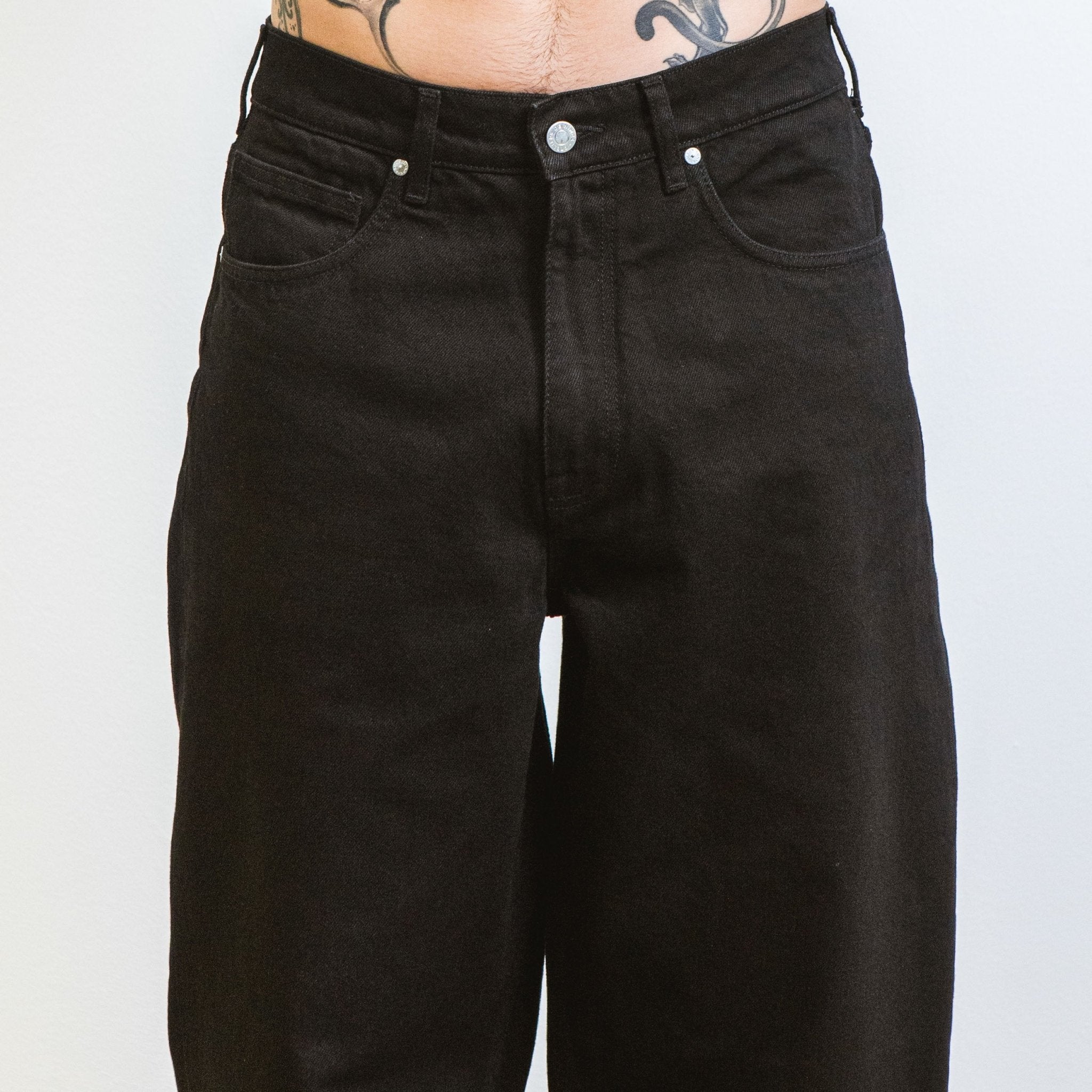 Jeans DN.10 _ Coupe ample Noir Un Lavage - Ateliers de Nîmes