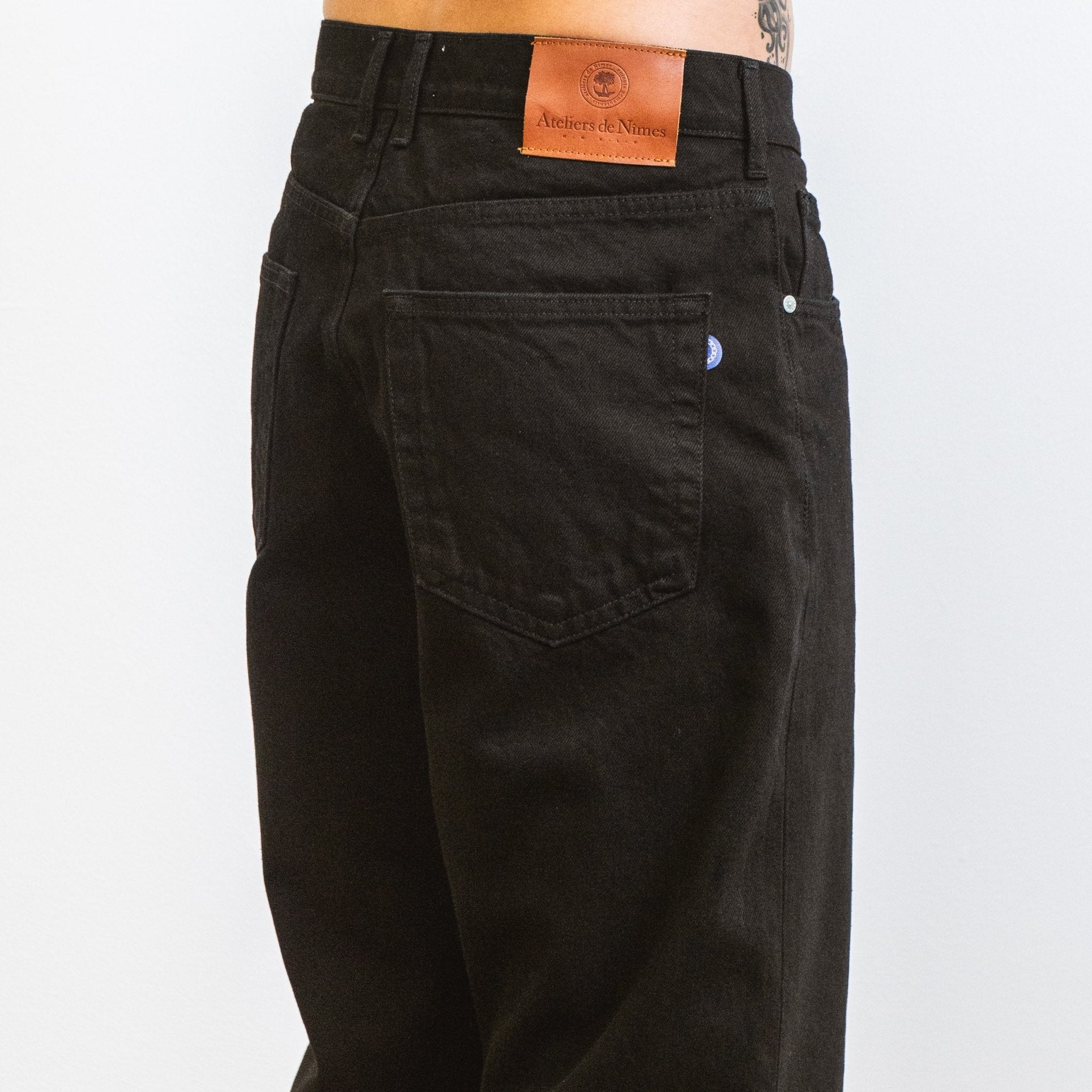 Jeans DN.10 _ Coupe ample Noir Un Lavage - Ateliers de Nîmes