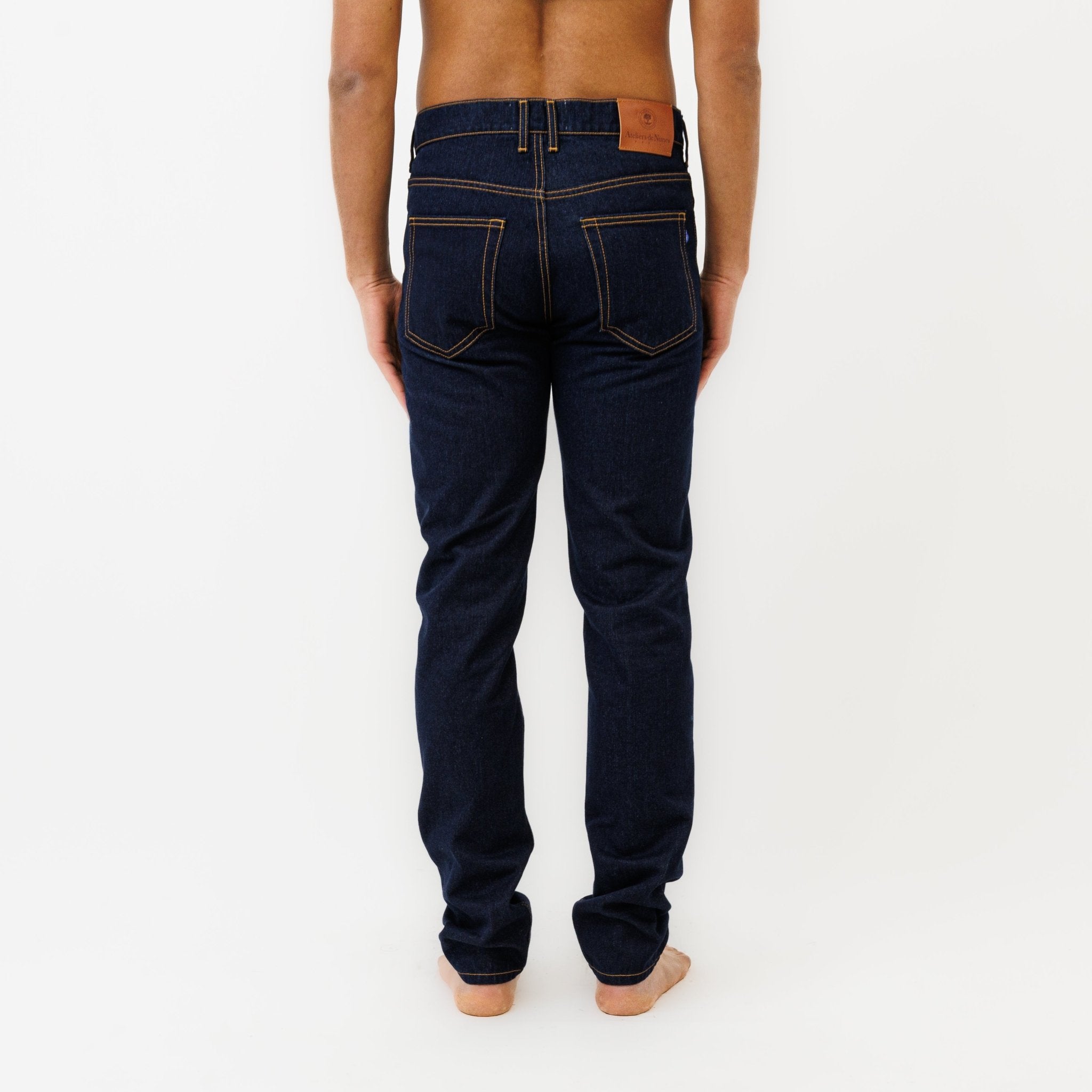 Jeans DN.30 Coupe Droite Ajustée Bleu Un Lavage - Ateliers de Nîmes