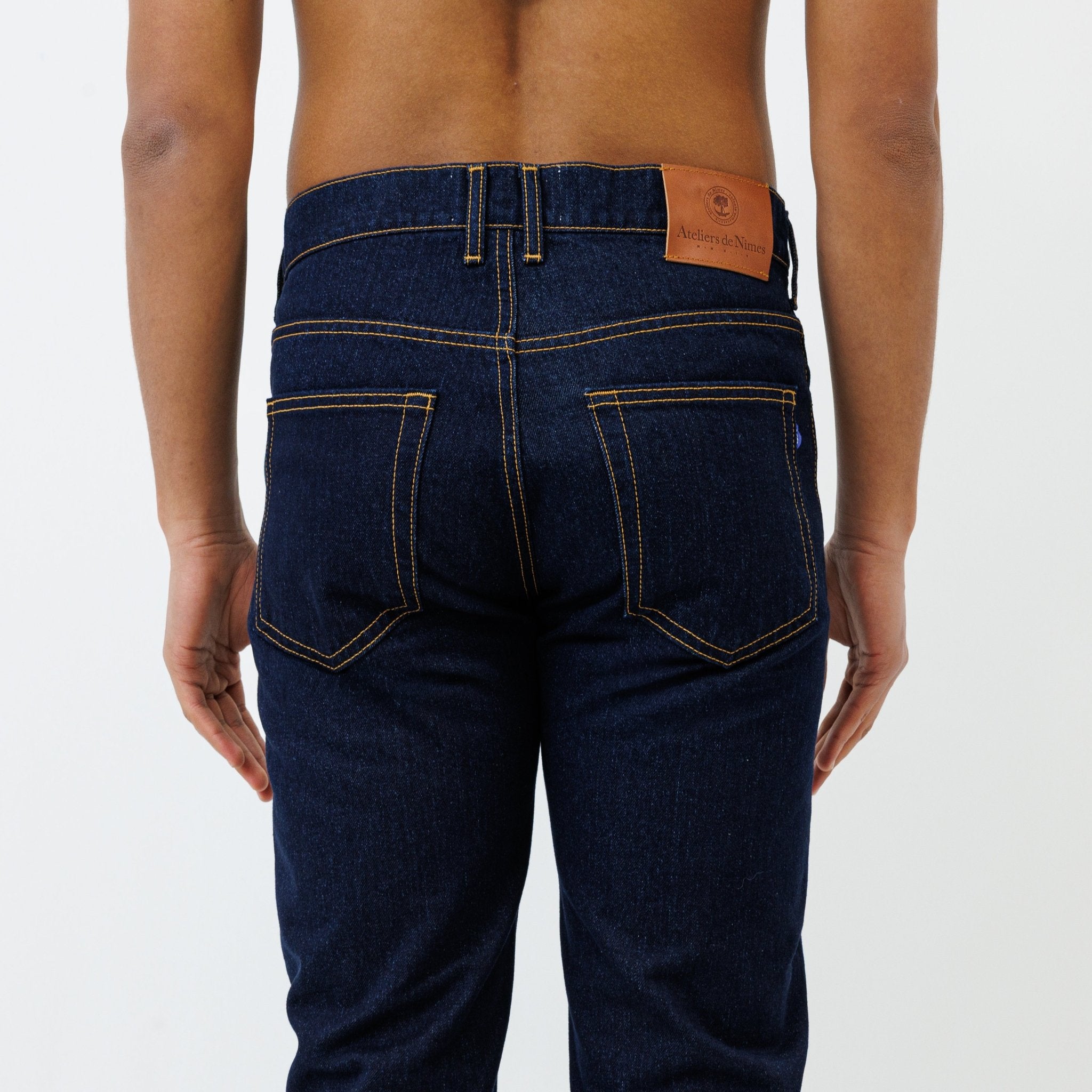 Jeans DN.30 Coupe Droite Ajustée Bleu Un Lavage - Ateliers de Nîmes