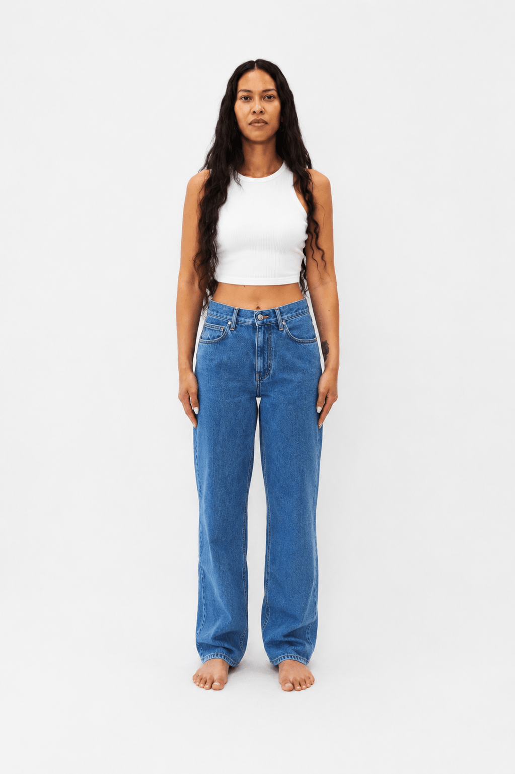 Jeans DN.65 _ Coupe Droite ajustée / Bleu Trois ans - Ateliers de Nîmes