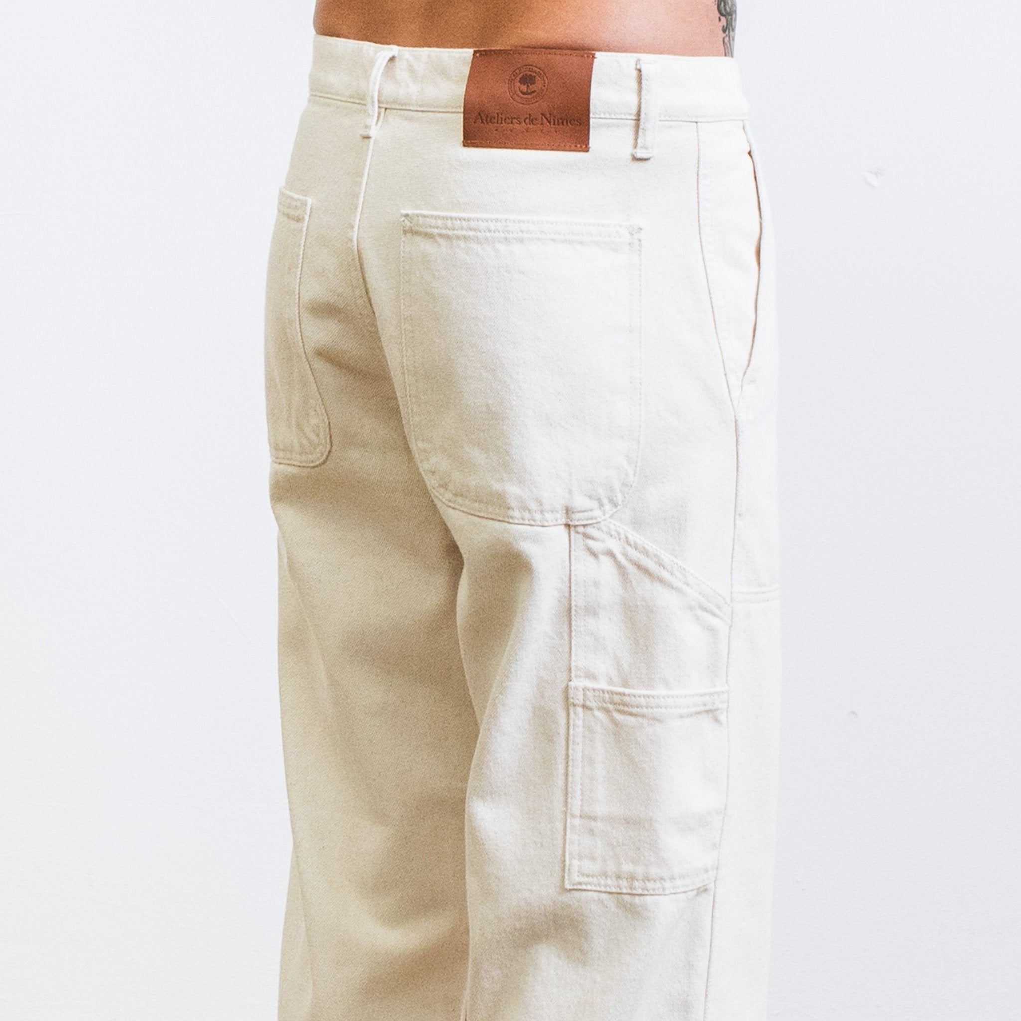 Pantalon DN.CHARPENTIER _ Coupe ample Naturel - Ateliers de Nîmes