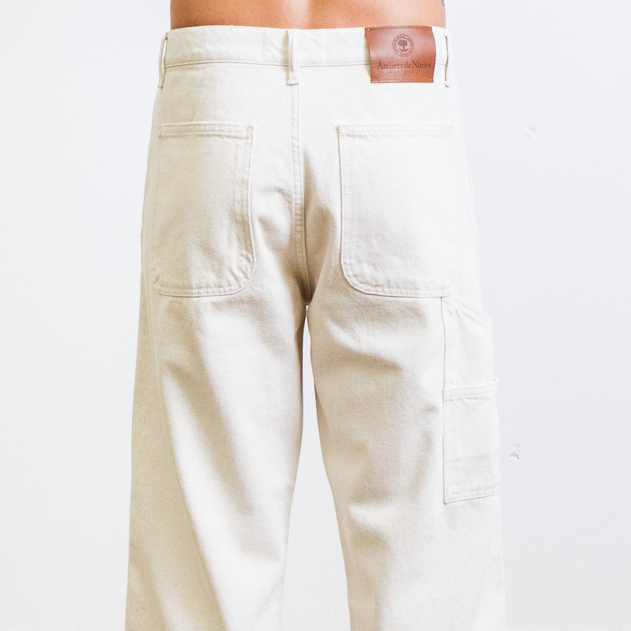 Pantalon DN.CHARPENTIER _ Coupe ample Naturel - Ateliers de Nîmes