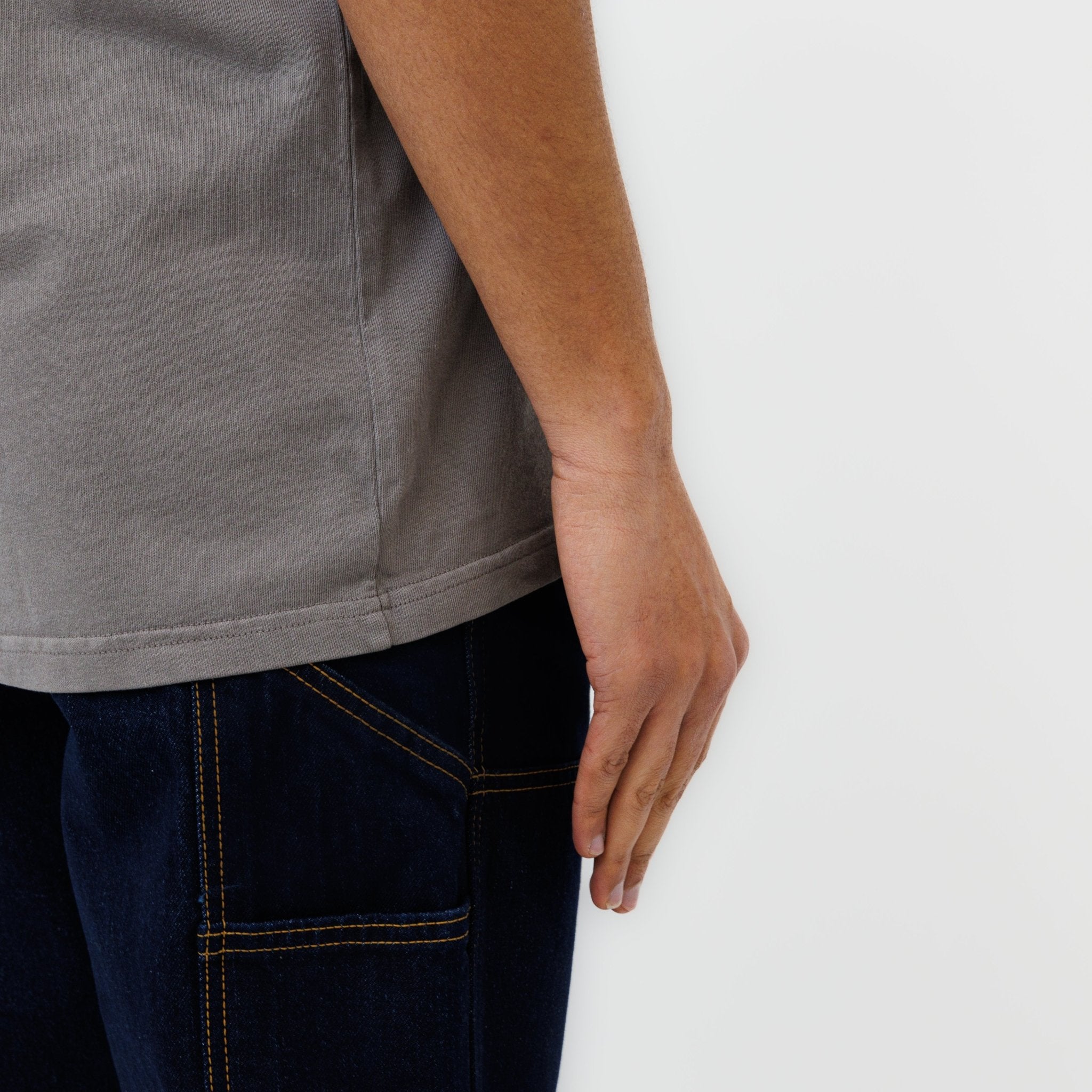 T-shirt "AD AUGUSTA" - Pigment Grey - Ateliers de Nîmes