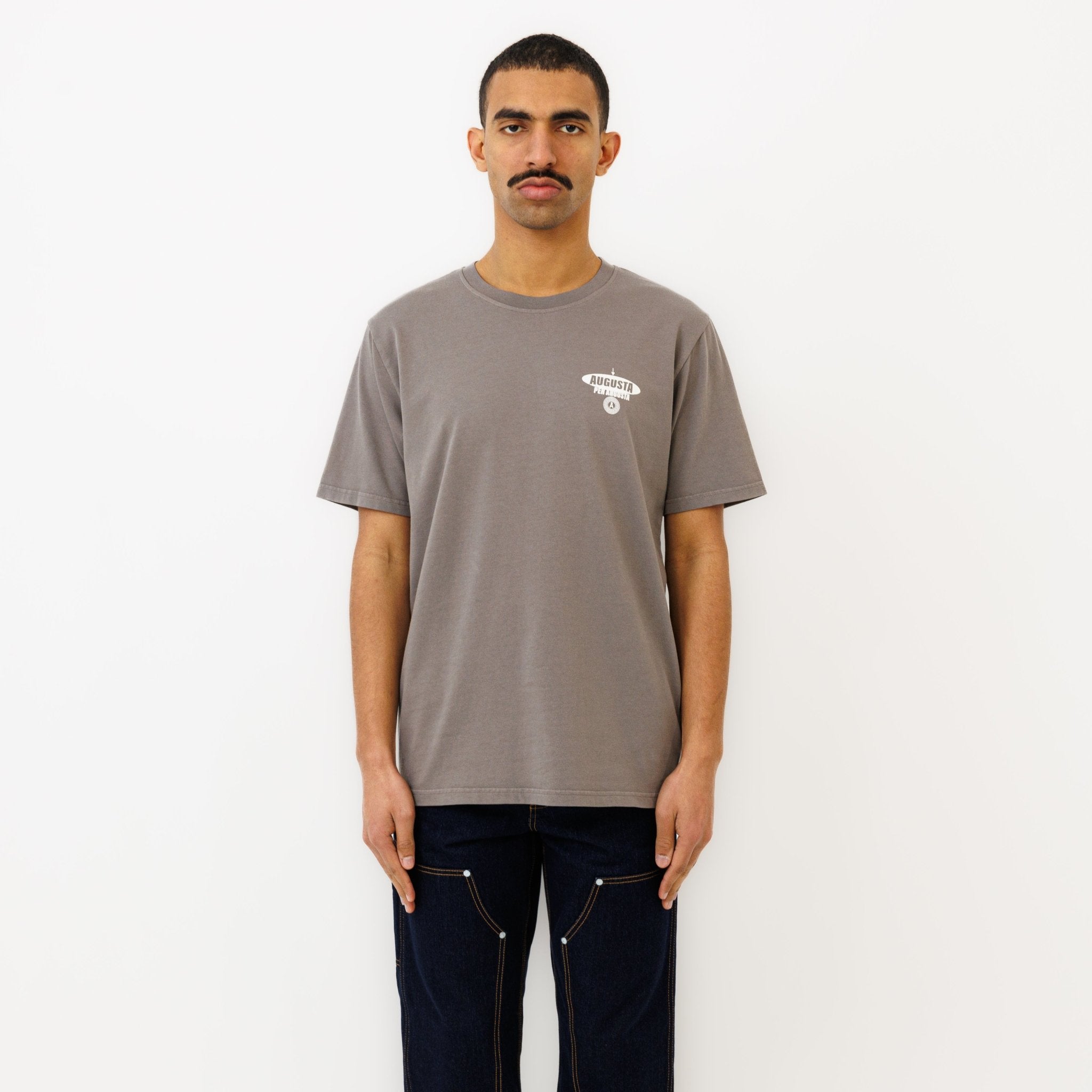 T-shirt "AD AUGUSTA" - Pigment Grey - Ateliers de Nîmes