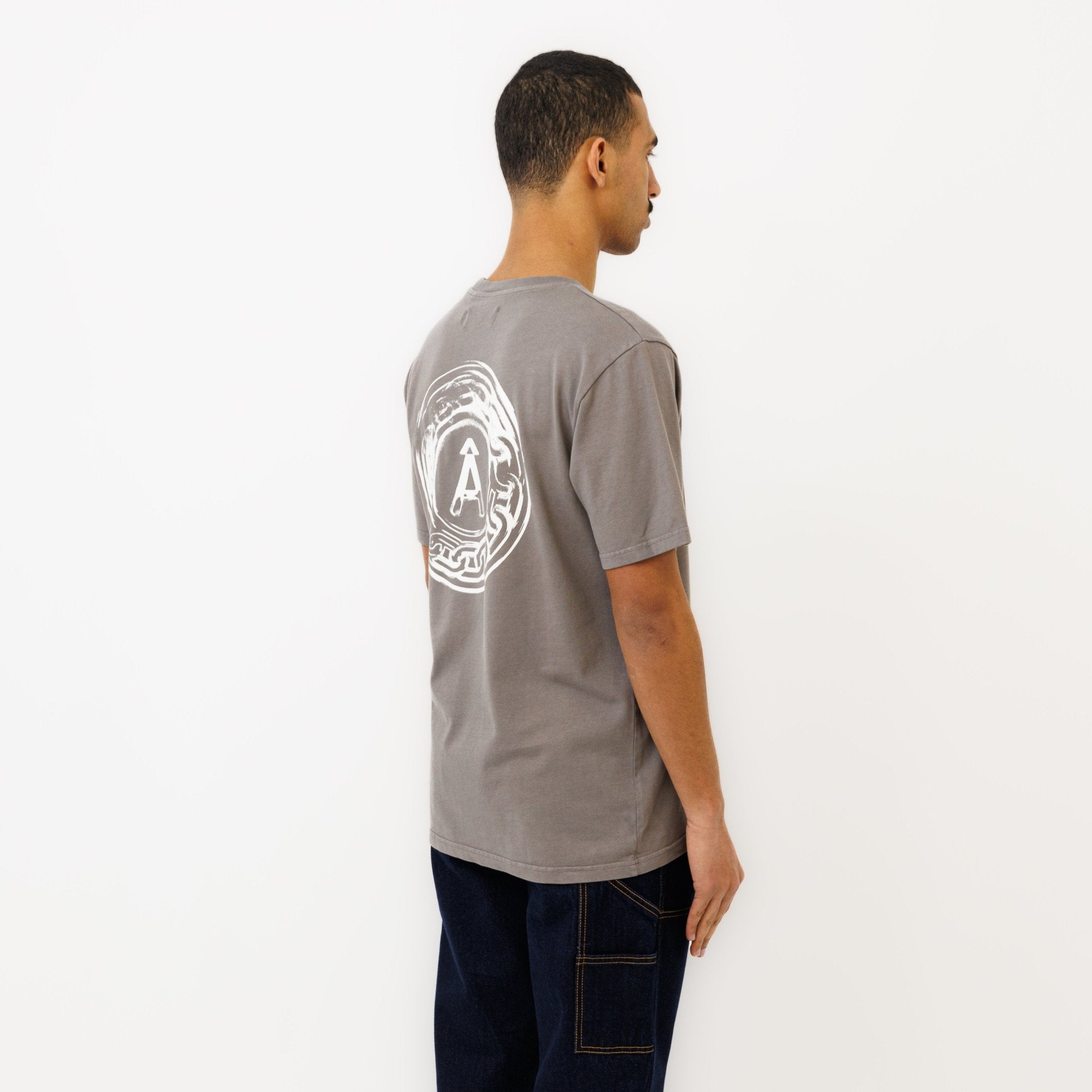 T-shirt "AD AUGUSTA" - Pigment Grey - Ateliers de Nîmes