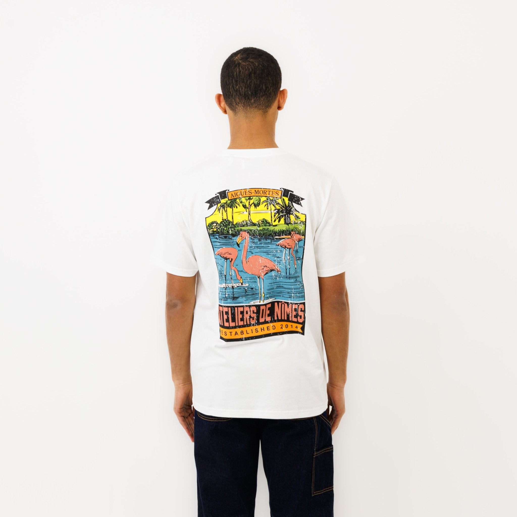 T-shirt "AIGUES MORTES" - Blanc - Ateliers de Nîmes