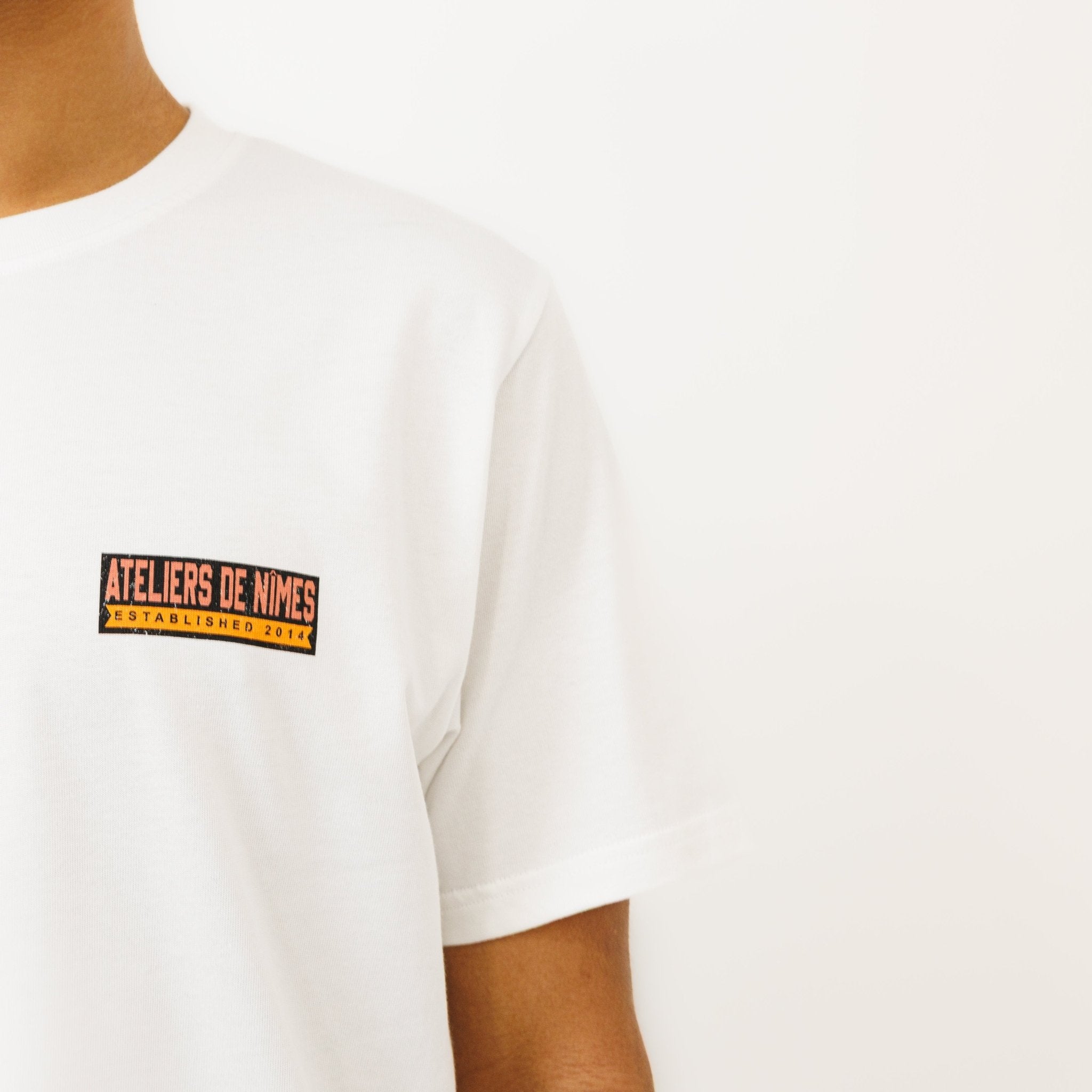 T-shirt "AIGUES MORTES" - Blanc - Ateliers de Nîmes