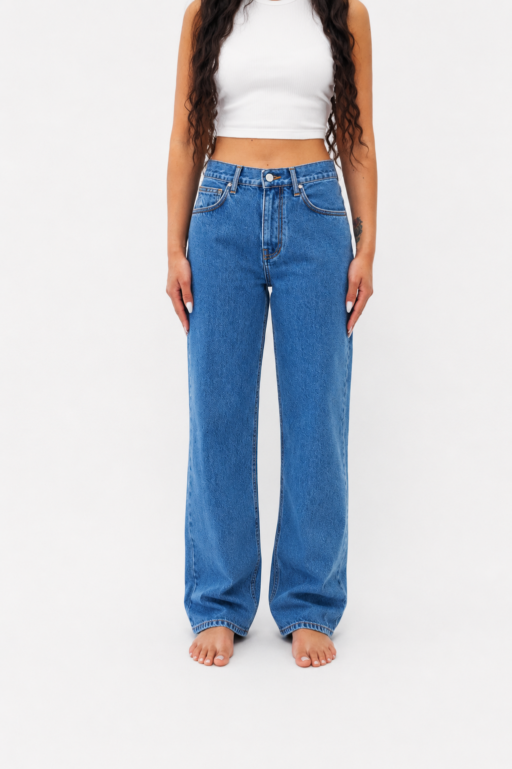 Jeans DN.65 _ Coupe Droite ajustée / Bleu Trois ans