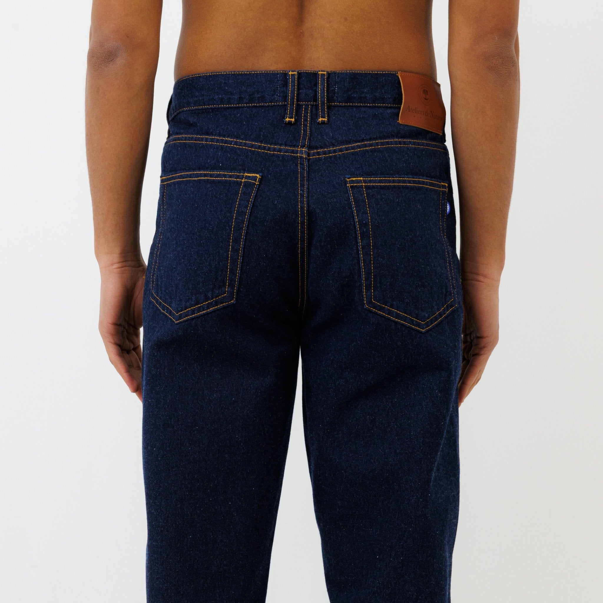 Jeans DN.09 Coupe Baggy Bleu Un Lavage - Ateliers de Nîmes