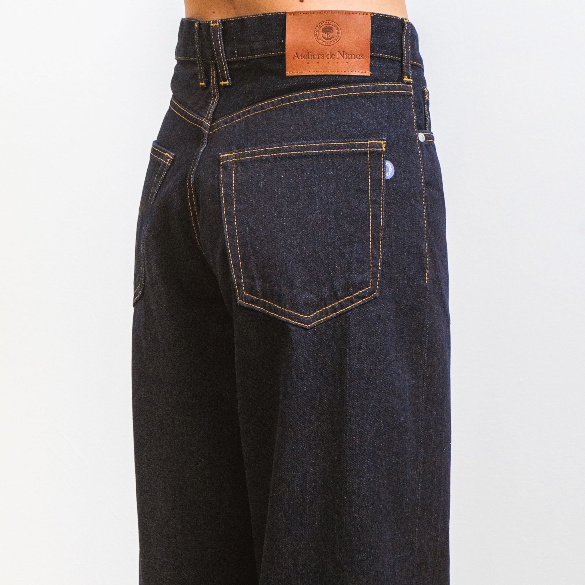 Jeans DN.09_ Coupe Baggy Blue Un Lavage - Ateliers de Nîmes