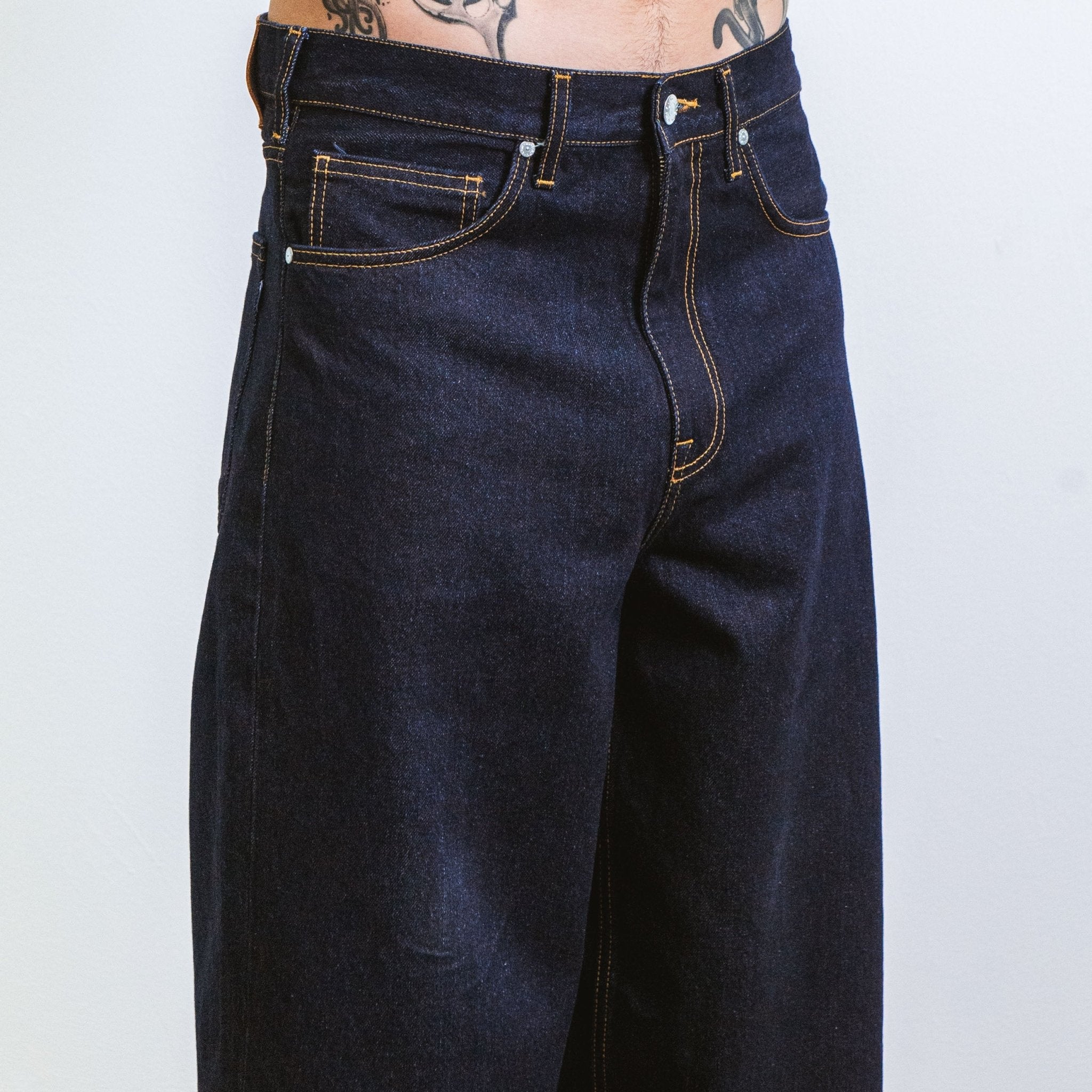 Jeans DN.09 Coupe Baggy Bleu Un Lavage | Ateliers de Nîmes