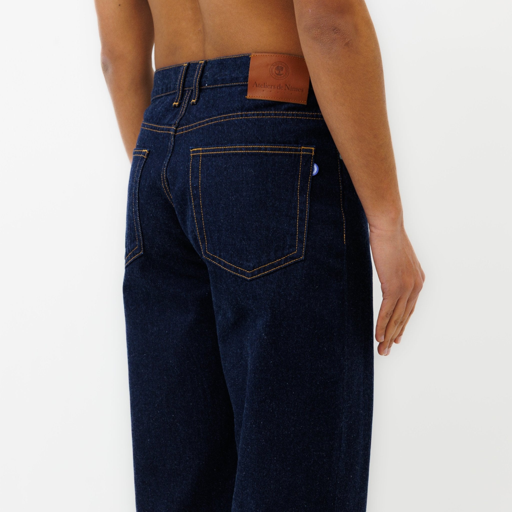 Jeans DN.10 Coupe Ample Bleu Un Lavage - Ateliers de Nîmes