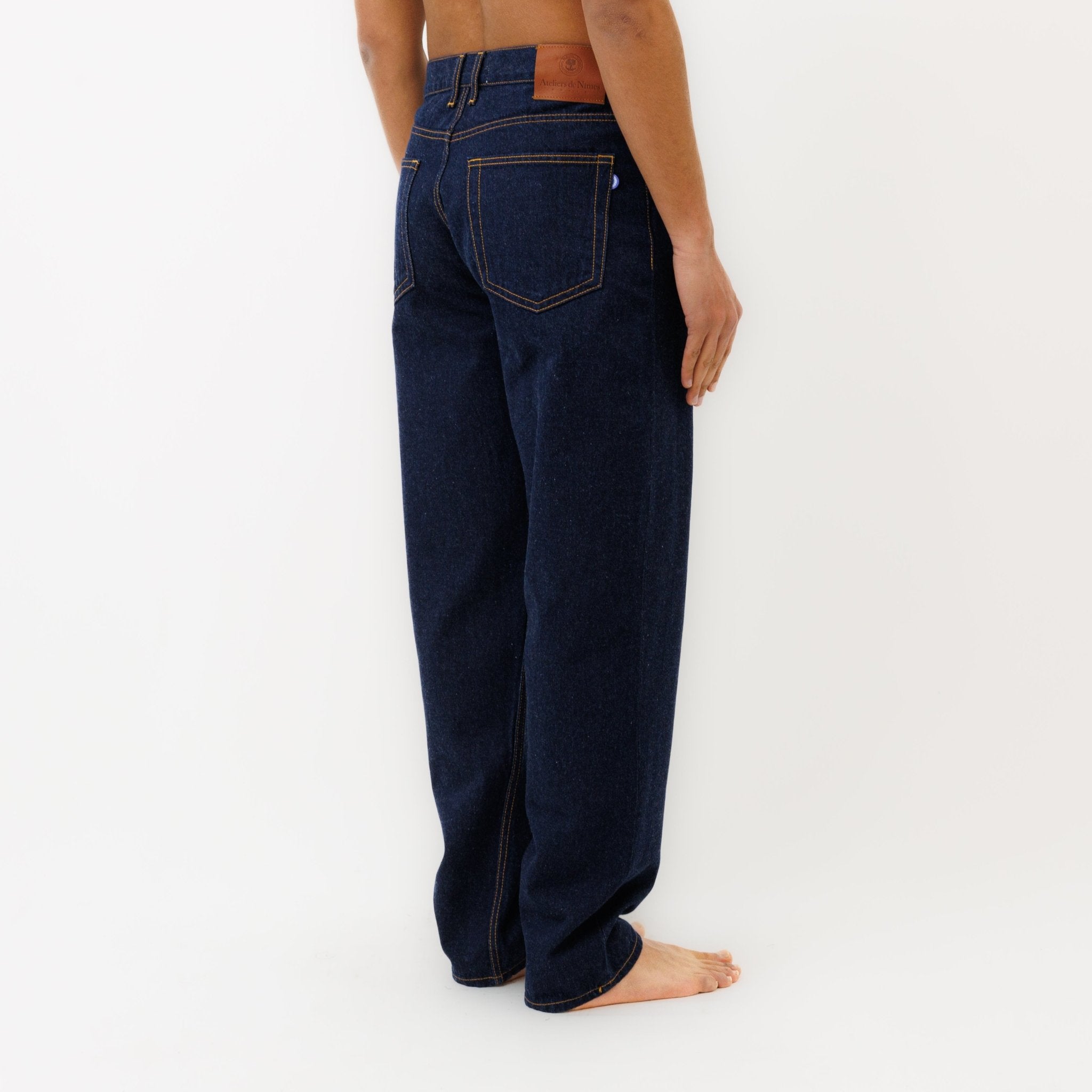 Jeans DN.10 Coupe Ample Bleu Un Lavage - Ateliers de Nîmes