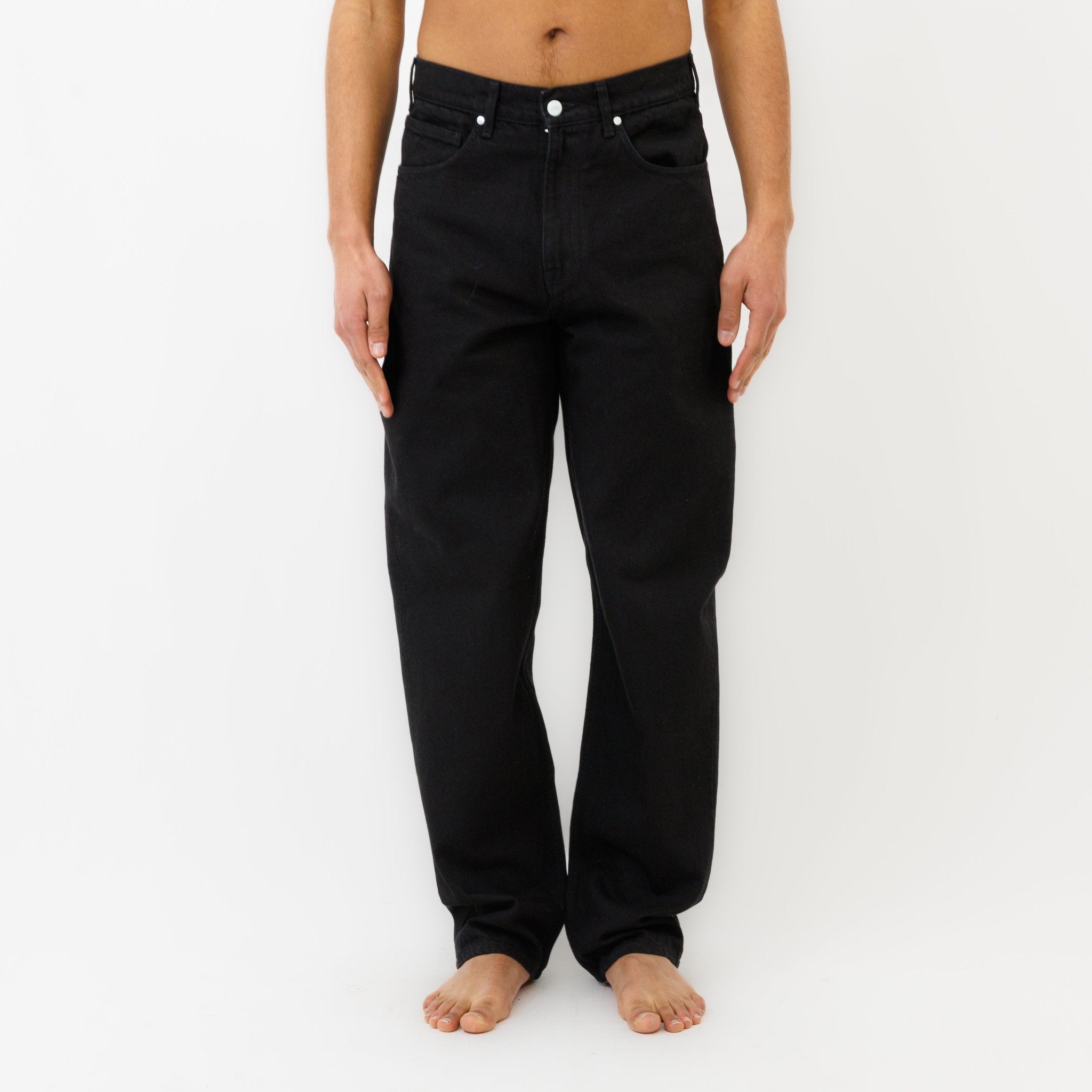 Jeans DN.10 Coupe Ample Noir Un Lavage - Ateliers de Nîmes