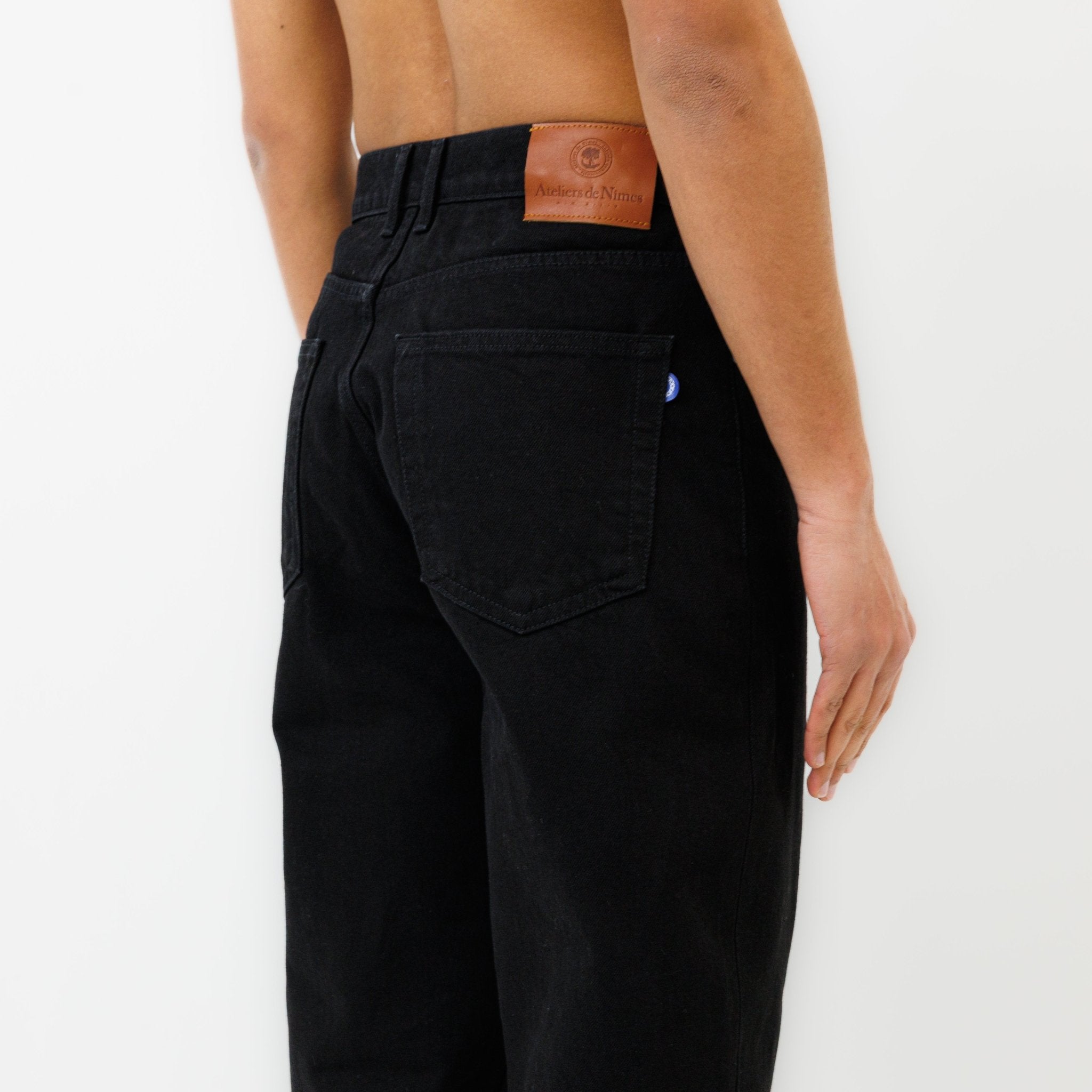 Jeans DN.10 Coupe Ample Noir Un Lavage - Ateliers de Nîmes