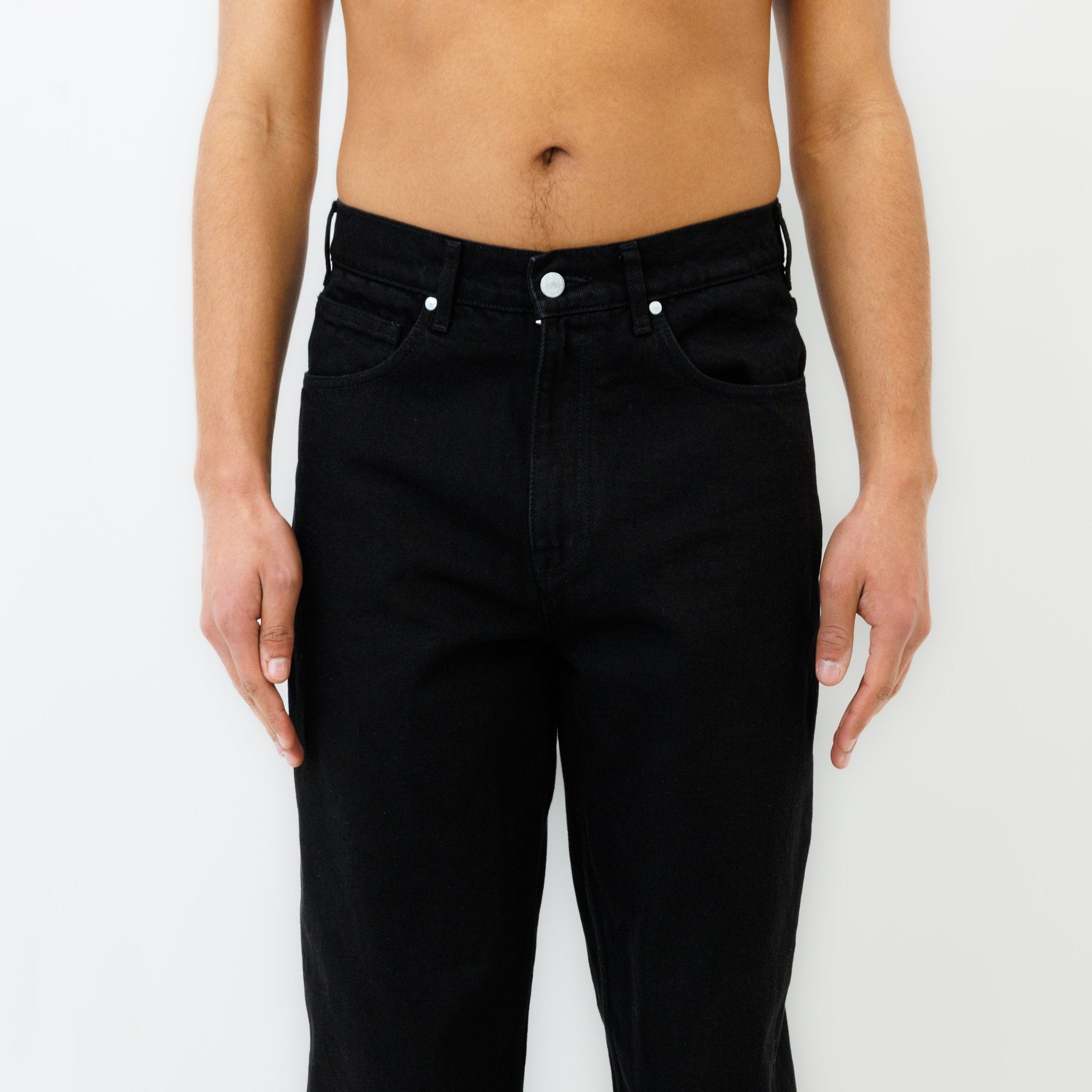 Jeans DN.10 Coupe Ample Noir Un Lavage - Ateliers de Nîmes