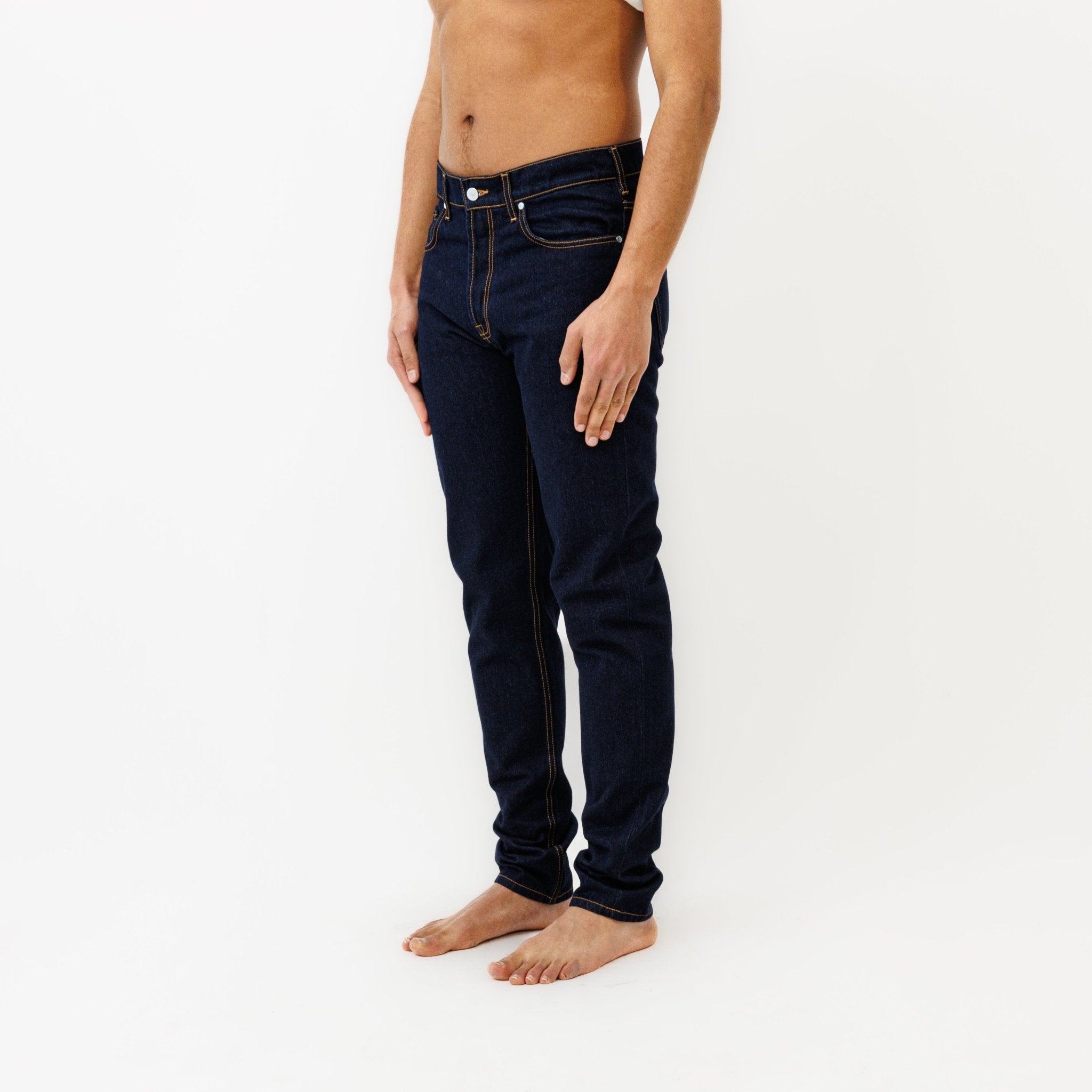 Jeans DN.30 Coupe Droite Ajustée Bleu Un Lavage - Ateliers de Nîmes