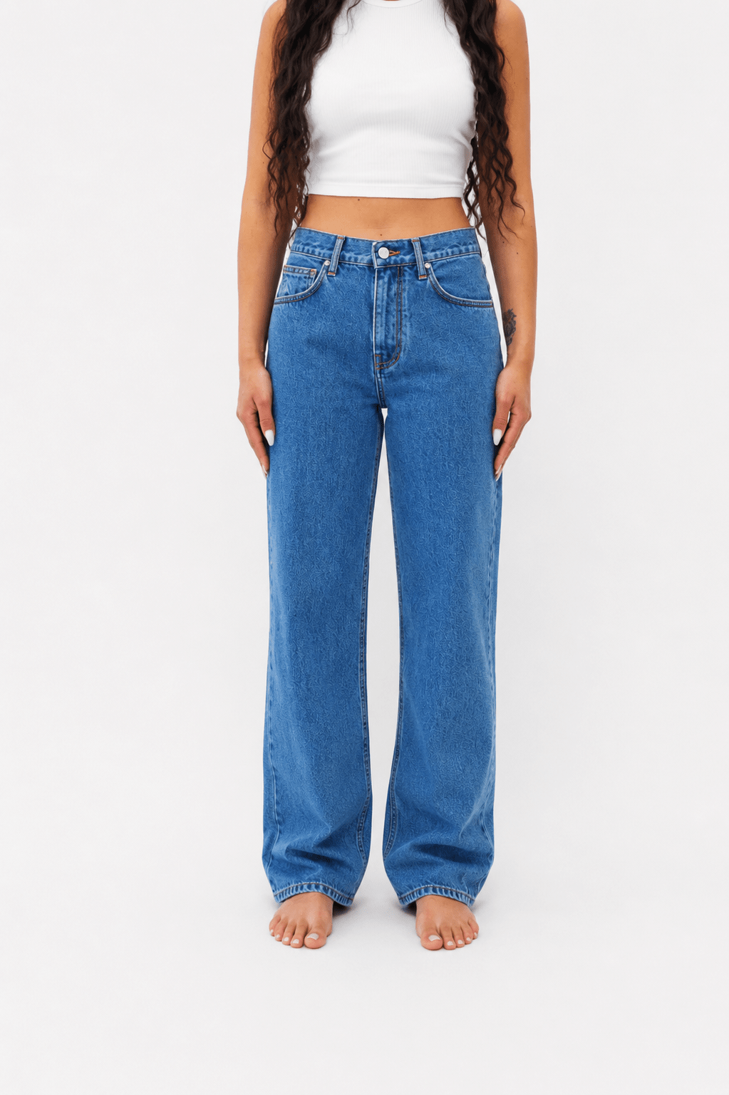 Jeans DN.65 _ Coupe Droite ajustée / Bleu Trois ans - Ateliers de Nîmes