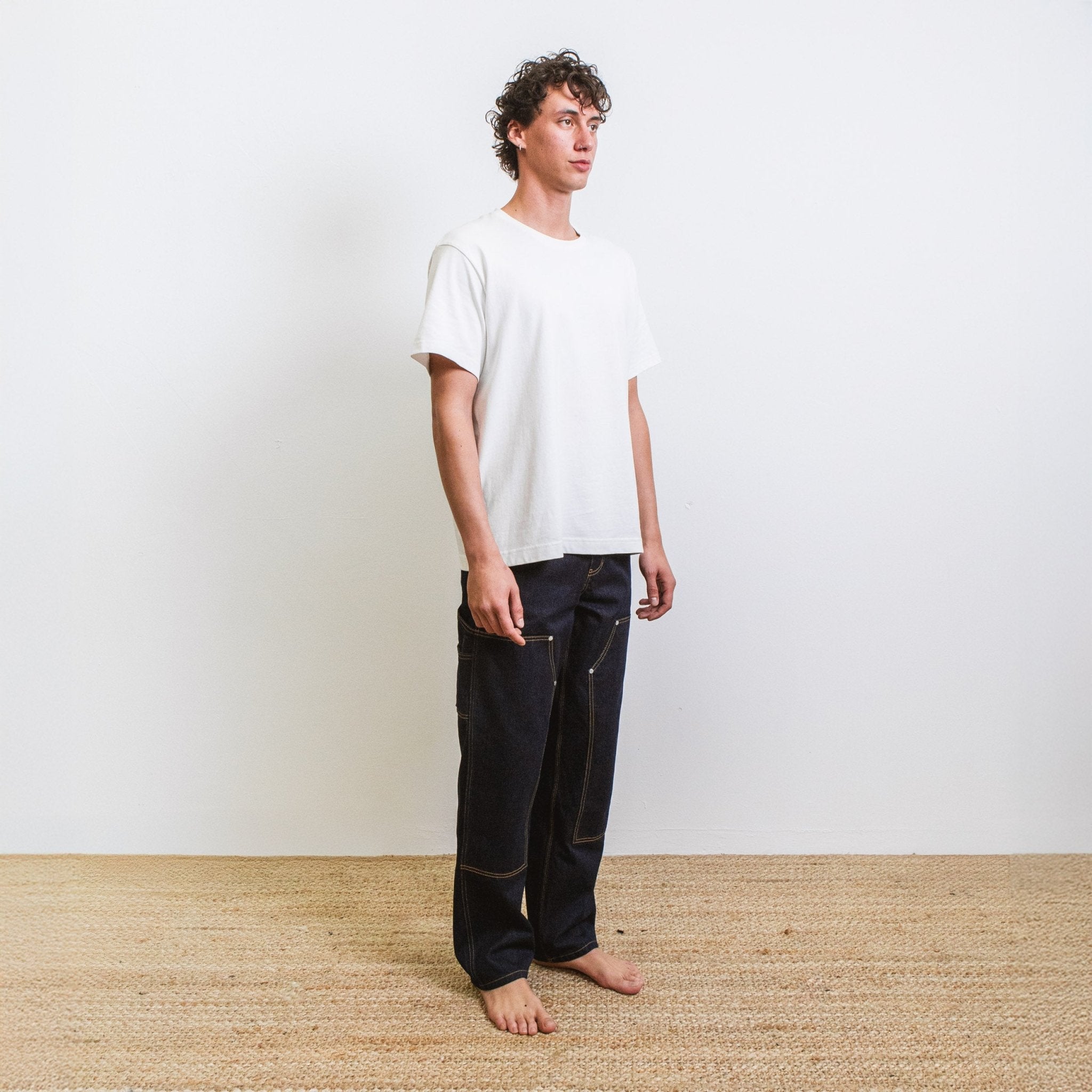 Pantalon DN.CHARPENTIER _ Coupe ample Bleu Un Lavage - Ateliers de Nîmes