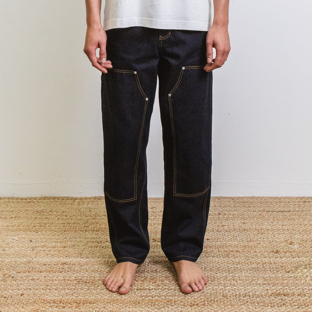 Pantalon DN.CHARPENTIER _ Coupe ample Bleu Un Lavage - Ateliers de Nîmes