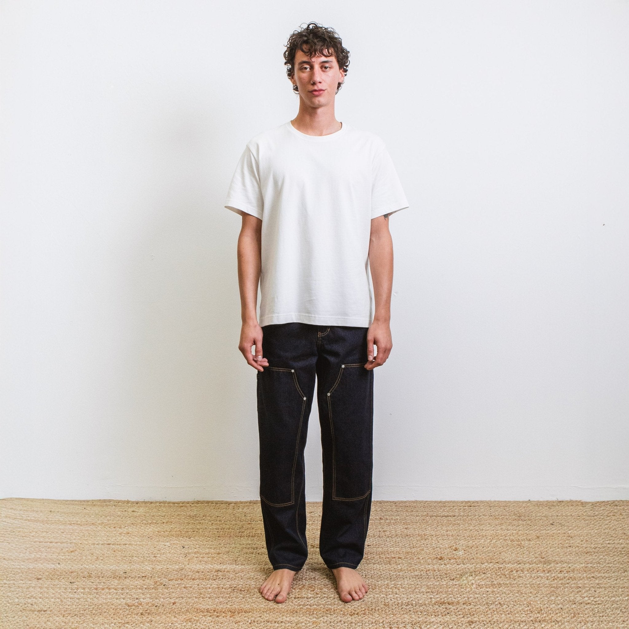 Pantalon DN.CHARPENTIER _ Coupe ample Bleu Un Lavage - Ateliers de Nîmes