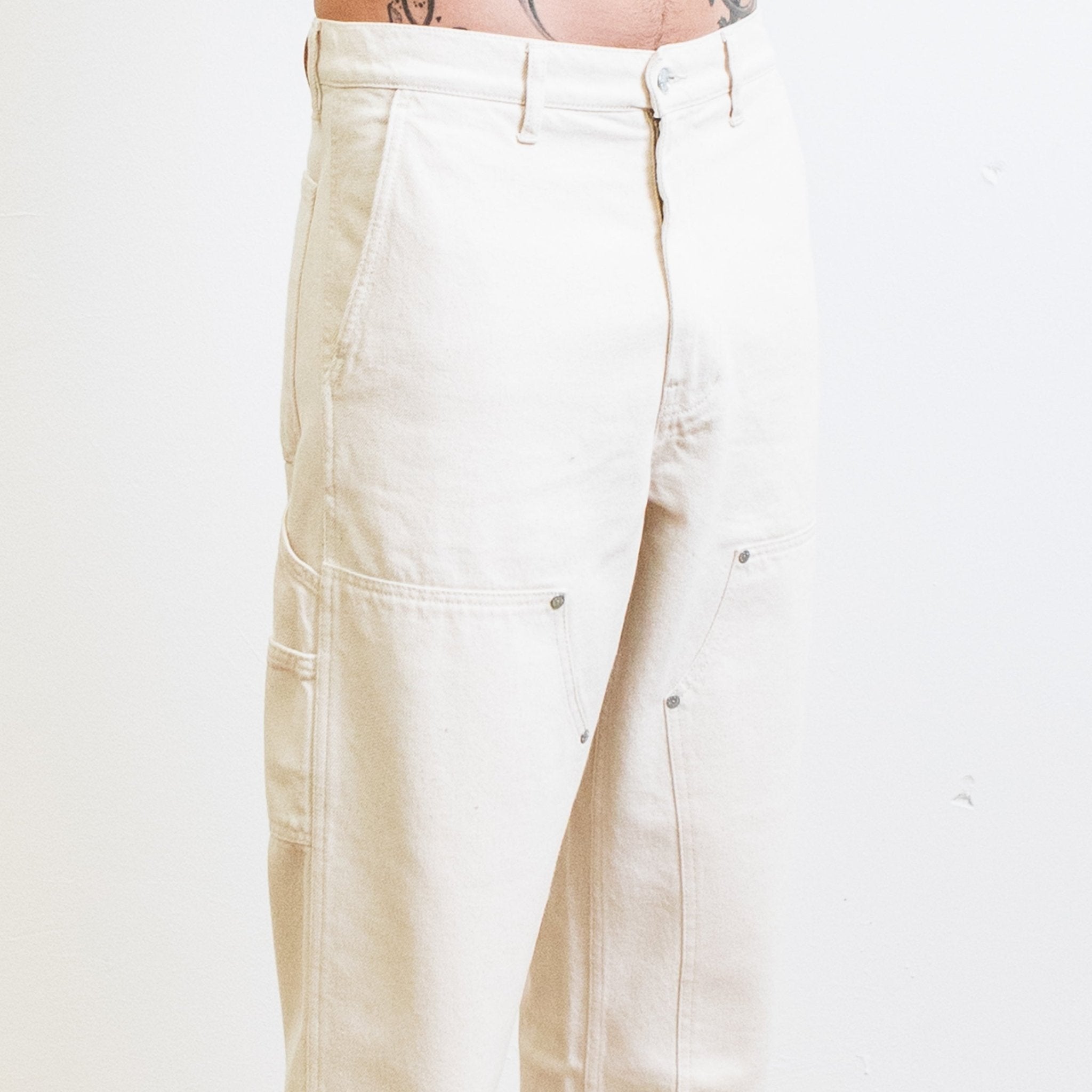 Pantalon DN.CHARPENTIER _ Coupe ample Naturel - Ateliers de Nîmes