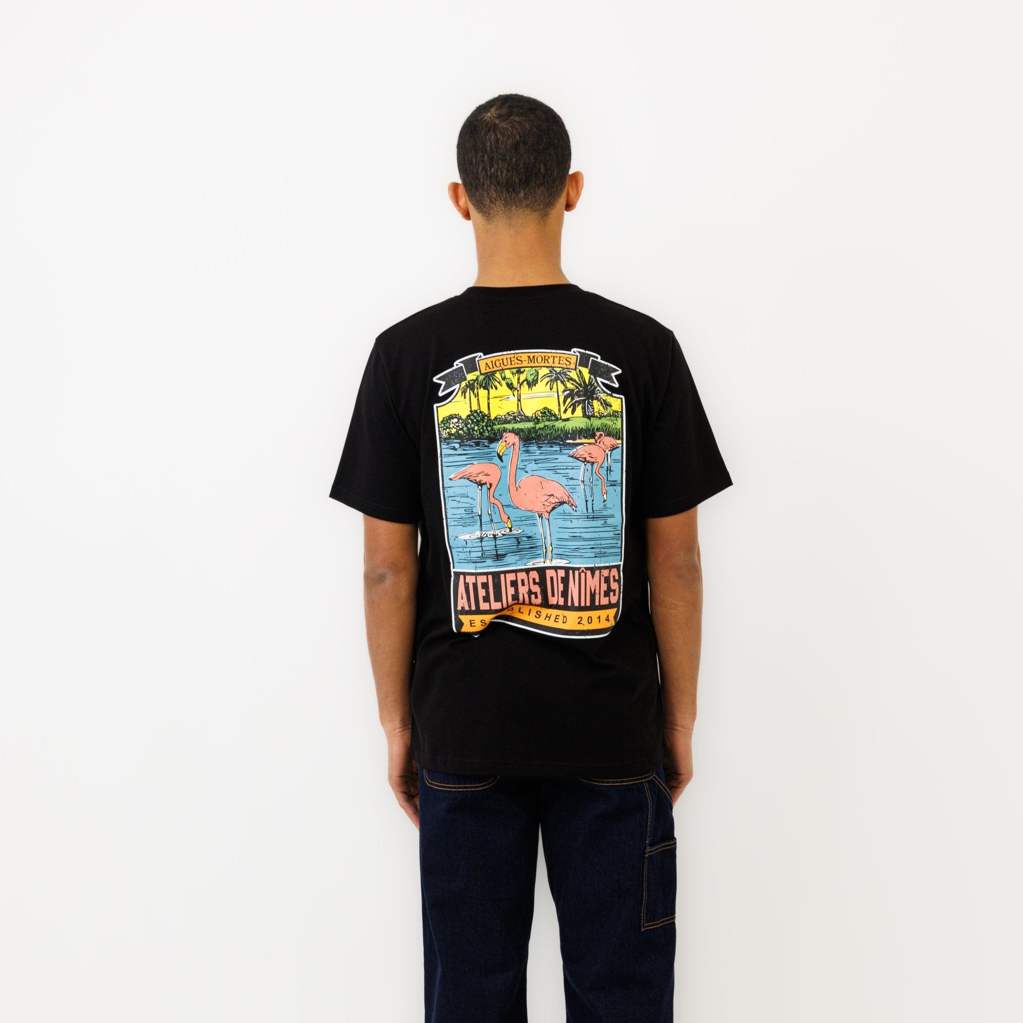 T-shirt "AIGUES MORTES" - Noir - Ateliers de Nîmes