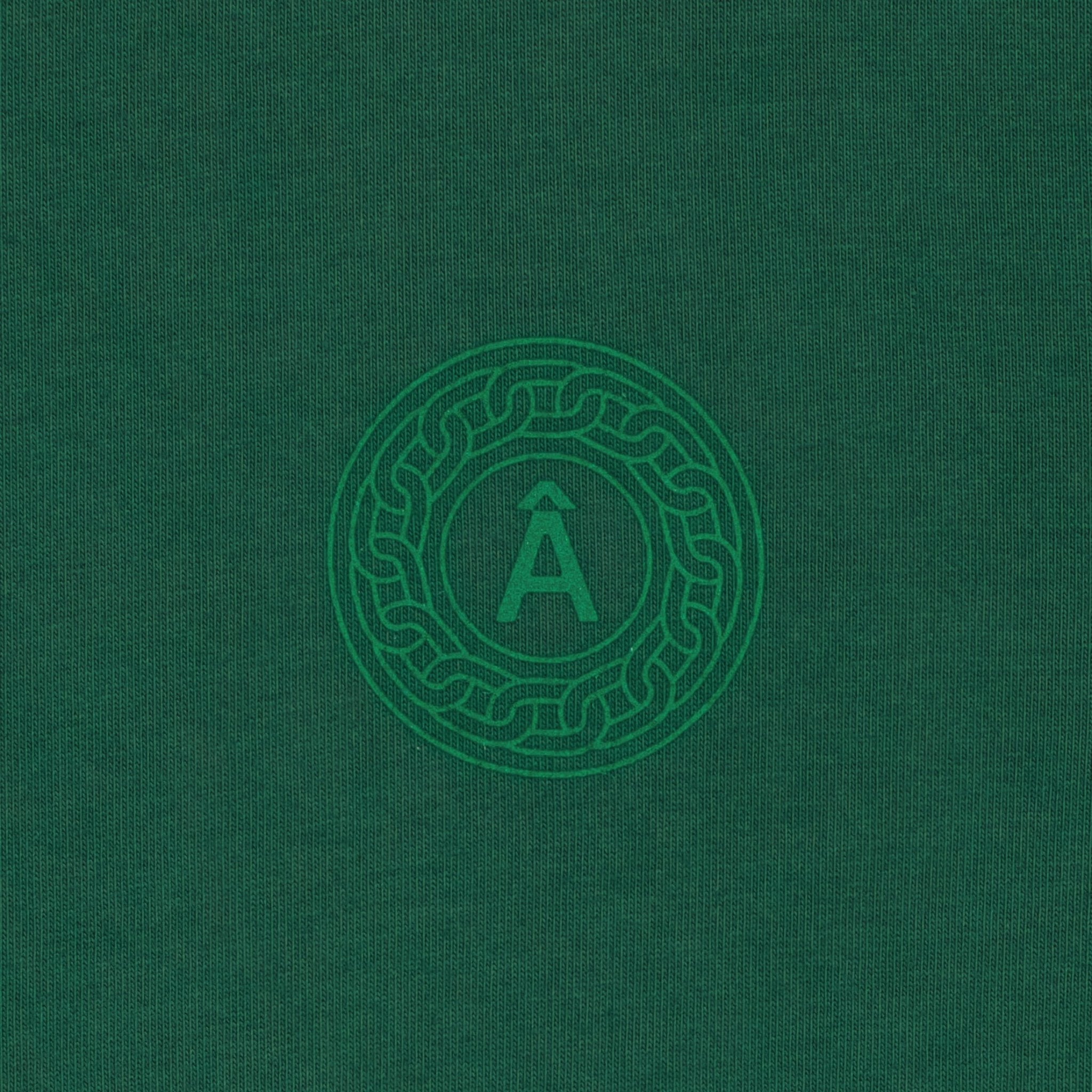 T-shirt "Augusta Per Angusta" logo vert - Ateliers de Nîmes